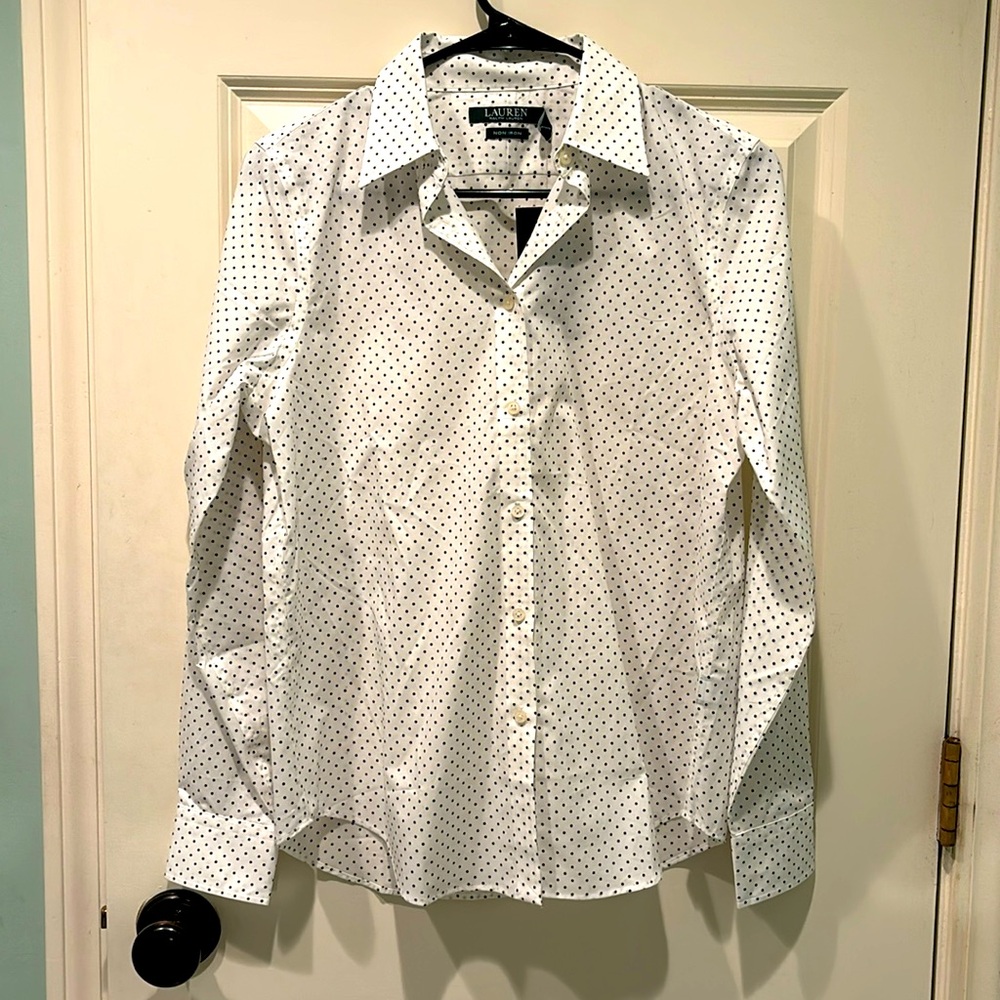 NWT Lauren Ralph Lauren Button Down Shirt
